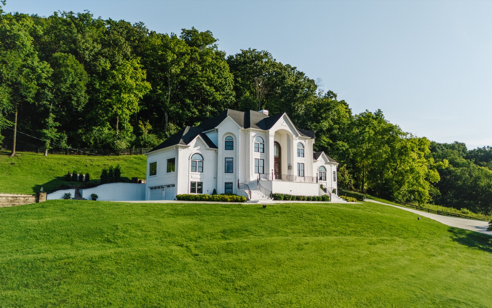 The rolling hillside