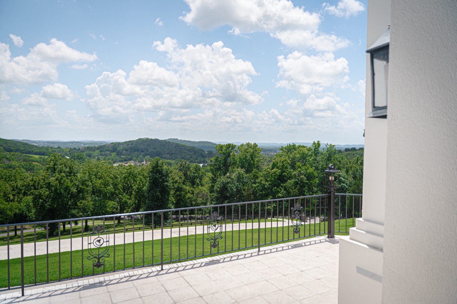 From the balcony, the county to the horizon