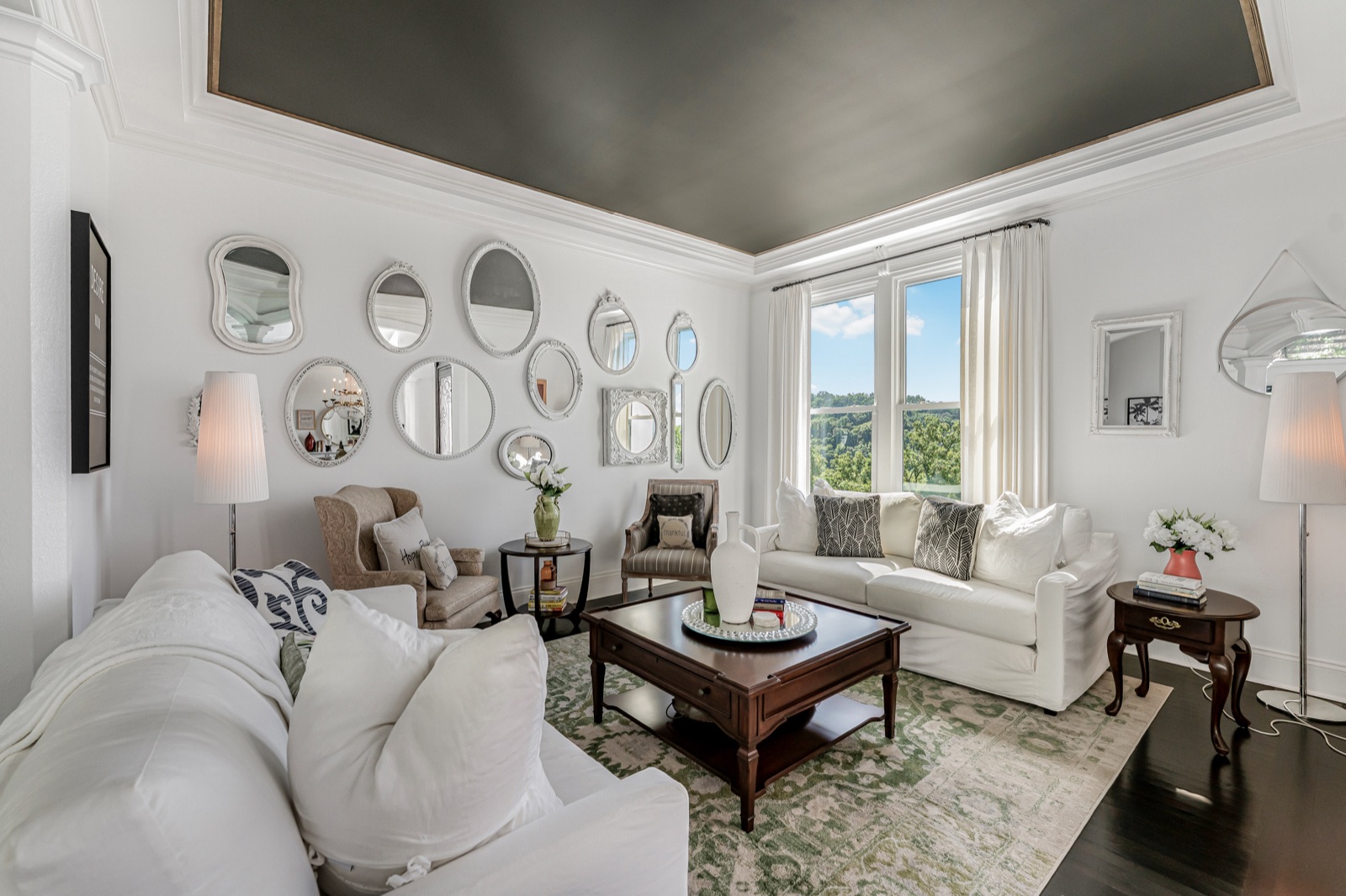 One of five living areas